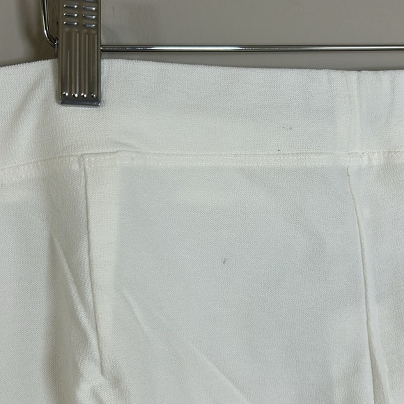 Eileen Fisher Slim Ankle Pant White Washable Stretch Crepe Trouser Sz 2X NEW - Picture 7 of 11